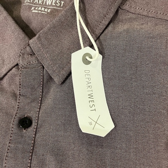 Departwest Oxford Stretch Button Down Shirt - Picture 10 of 12
